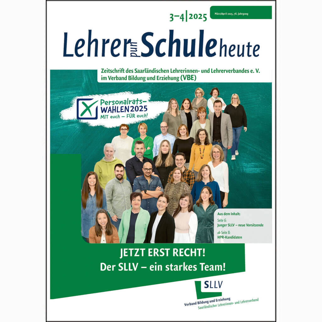 Liebe Kolleginnen und Kollegen,

in unserer letzten Verbandszeitschrift haben wir Ihnen unsere Kandidatinnen und Kandidaten vorgestellt, die für den SLLV bei den im März anstehenden Wahlen der Hauptpersonalräte an den Schulen kandidieren sollten. Leider mussten wir unsere Vorschlagslisten revidieren.